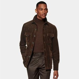 SuitSupply Dark Brown William Shirt-Jacket
